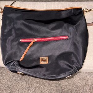 Dooney & Bourke Black and Tan Nylon Women's Bag